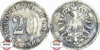 DEUTSCHLAND 20 Pfennig J 5 Kursmünze aus dem Kaiserreich -
