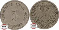 KAISERREICH 5 Pfennig J 12 - Kursmünze aus dem Kaiserreich -