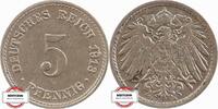 KAISERREICH 5 Pfennig J 12 - Kursmünze aus dem Kaiserreich -