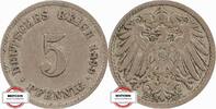 KAISERREICH 5 Pfennig J 12 - Kursmünze aus dem Kaiserreich -