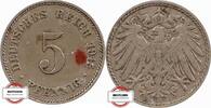 KAISERREICH 5 Pfennig J 12 - Kursmünze aus dem Kaiserreich -
