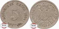 KAISERREICH 5 Pfennig J 12 - Kursmünze aus dem Kaiserreich -