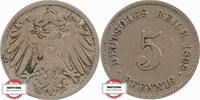 KAISERREICH 5 Pfennig J 12 - Kursmünze aus dem Kaiserreich -