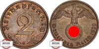 DRITTE REICH 2 Pfennig 1939 G J 362 - Kursmünze VZ 4,40 EUR3,96 EUR prix TTC + 10,00 EUR frais d'envoi