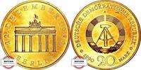 DDR 20 Mark J 1635 - Brandenburger Tor - vergoldet -