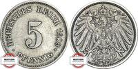 KAISERREICH 5 Pfennig J 12 - Kursmünze -