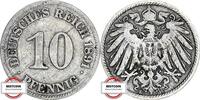 KAISERREICH 10 Pfennig J 13 - Kursmünze -