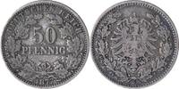KAISERREICH 50 Pfennig J 8 - Kursmünze -