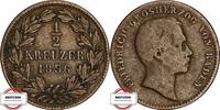 BADEN 1/2 Kreutzer AKS 133 - geprägt unter Großherzog Friedrich -