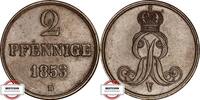 HANNOVER 2 Pfennig AKS 152 - geprägt unter König Georg V. -