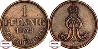 HANNOVER 1 Pfennig AKS 155 - geprägt unter Georg V. -