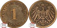 KAISERREICH 1 Pfennig J 10 - Kursmünze aus dem Kaiserreich -
