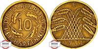 WEIMARER REPUBLIK 10 Reichspfennig J 317 - Kursmünze -