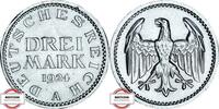 WEIMARER REPUBLIK 3 Mark J 312 - Kursmünze -