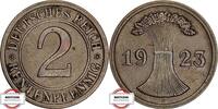 WEIMARER REPUBLIK 2 Rentenpfennig J 307 - Münzen wurde nur 1923 und 1924 geprägt -