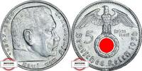 DRITTE REICH 5 Reichsmark J 367 - Paul von Hindenburg -