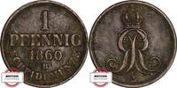 BRAUNSCHWEIG-CALENBERG-HANNOVER 1 Pfennig 1860 B AKS 156 - König Georg V... 7,80 EUR7,41 EUR  + 10,00 EUR frais d'envoi