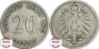 KAISERREICH 20 Pfennig 1873 H J 5 - Kursmünze fast SS 395,00 EUR375,25 EUR  + 10,00 EUR frais d'envoi