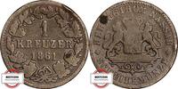 NASSAU 1 Kreutzer 1861 AKS 72 - Herzog Adolph SS 9,80 EUR9,31 EUR  + 10,00 EUR frais d'envoi