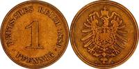 KAISERREICH 1 Pfennig J 1 - Kursmünze aus dem Kaiserreich -
