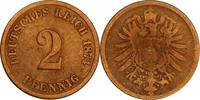 KAISERREICH 2 Pfennig J 2 - Kursmünze aus dem Kaiserreich -
