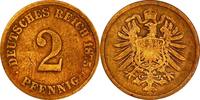 KAISERREICH 2 Pfennig J 2 - Kursmünze aus dem Kaiserreich -