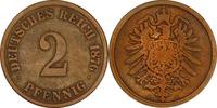 KAISERREICH 2 Pfennig J 2 - Kursmünze aus dem Kaiserreich -
