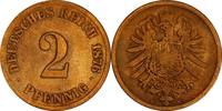 KAISERREICH 2 Pfennig J 2 - Kursmünze aus dem Kaiserreich -