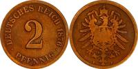 KAISERREICH 2 Pfennig J 2 - Kursmünze aus dem Kaiserreich -