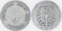 KAISERREICH 5 Pfennig J 3 - Kursmünze aus dem Kaiserreich -
