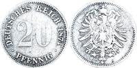 KAISERREICH 20 Pfennig J 5 - Kursmünze aus dem Kaiserreich -