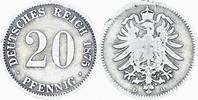 KAISERREICH 20 Pfennig J 5 - Kursmünze aus dem Kaiserreich -