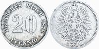 KAISERREICH 20 Pfennig J 5 - Kursmünze aus dem Kaiserreich -