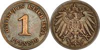 DEUTSCHLAND 1 Pfennig J 10 - Kursmünze aus dem Kaiserreich -