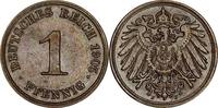 DEUTSCHLAND 1 Pfennig J 10 - Kursmünze aus dem Kaiserreich -