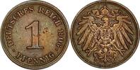 DEUTSCHLAND 1 Pfennig J 10 - Kursmünze aus dem Kaiserreich -