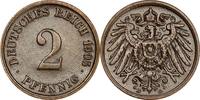 DEUTSCHLAND 2 Pfennig J 11 - Kursmünze aus dem Kaiserreich -