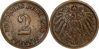 DEUTSCHLAND 2 Pfennig J 11 - Kursmünze aus dem Kaiserreich -