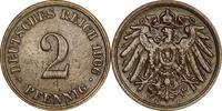 DEUTSCHLAND 2 Pfennig J 11 - Kursmünze aus dem Kaiserreich -