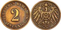 DEUTSCHLAND 2 Pfennig J 11 - Kursmünze aus dem Kaiserreich -