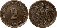 DEUTSCHLAND 2 Pfennig J 11 - Kursmünze aus dem Kaiserreich -
