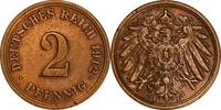 DEUTSCHLAND 2 Pfennig J 11 - Kursmünze aus dem Kaiserreich -