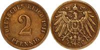 DEUTSCHLAND 2 Pfennig J 11 - Kursmünze aus dem Kaiserreich -