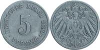 DEUTSCHLAND 5 Pfennig J 12 - Kursmünze aus dem Kaiserreich -