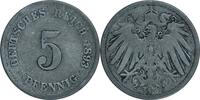 DEUTSCHLAND 5 Pfennig J 12 - Kursmünze aus dem Kaiserreich -