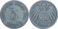 DEUTSCHLAND 5 Pfennig J 12 - Kursmünze aus dem Kaiserreich -