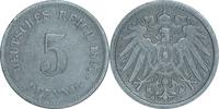 DEUTSCHLAND 5 Pfennig J 12 - Kursmünze aus dem Kaiserreich -