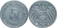 DEUTSCHLAND 5 Pfennig J 12 - Kursmünze aus dem Kaiserreich -
