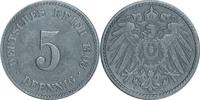 DEUTSCHLAND 5 Pfennig J 12 - Kursmünze aus dem Kaiserreich -