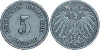 DEUTSCHLAND 5 Pfennig J 12 - Kursmünze aus dem Kaiserreich -